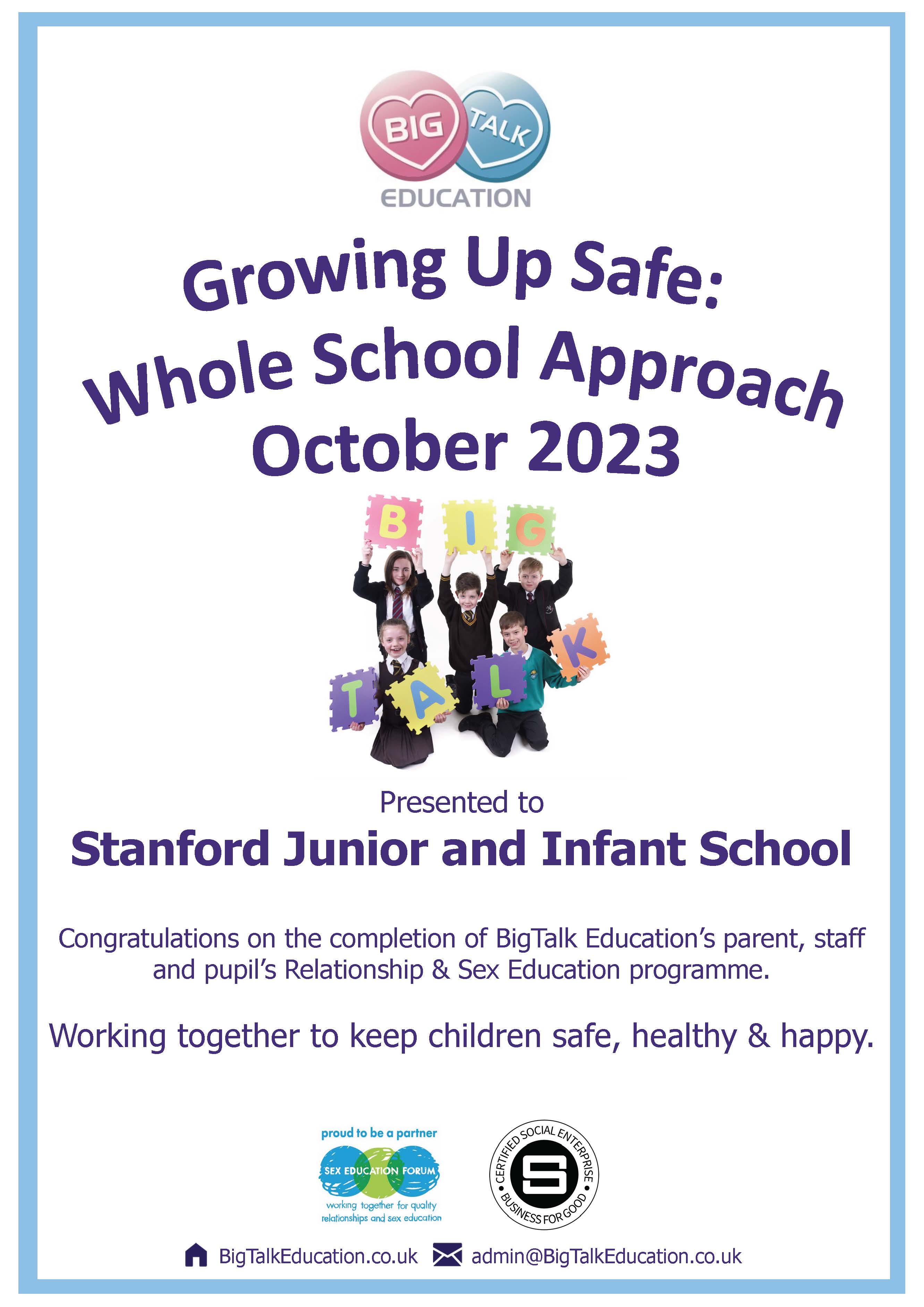 Rights Respecting and International Schools at Stanford Junior and Infant  School